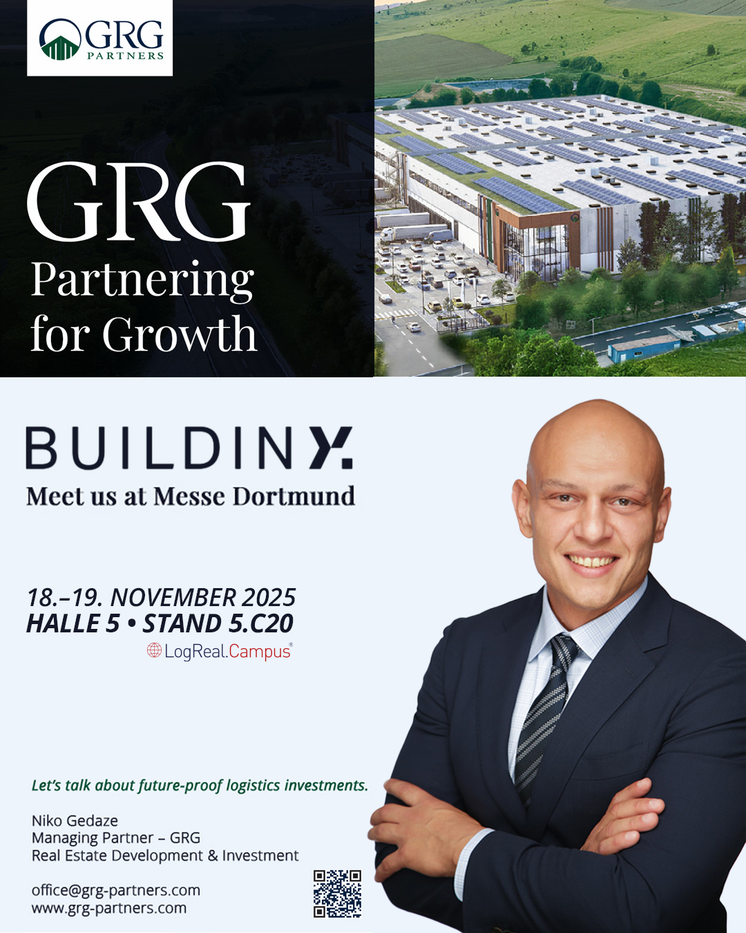 Buildinx 2025 – Visit us at LogReal.Campus, Stand 5.C20